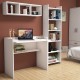 Study Desk & Bookshelf Matilda White Hanah Home Study Desk & Bookshelf Matilda White