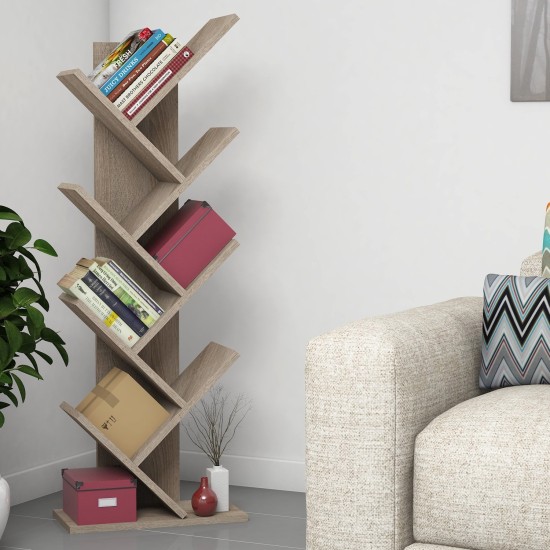 Bookshelf Hitit - Walnut Walnut Hanah Home Bookshelf Hitit - Walnut Walnut