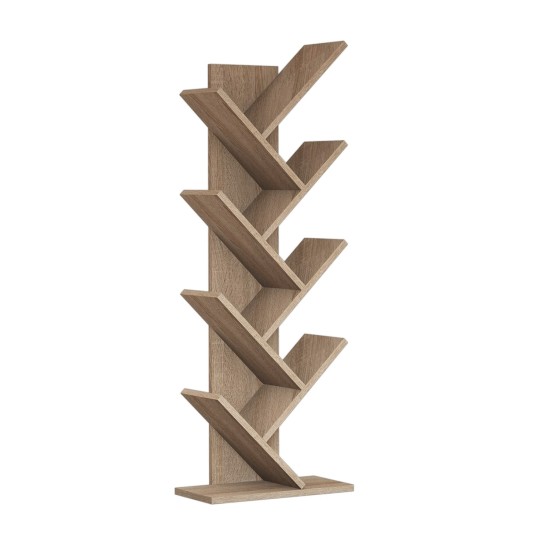 Bookshelf Hitit - Walnut Walnut Hanah Home Bookshelf Hitit - Walnut Walnut