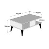 Hanah Home Coffee Table Lidya Walnut
Marble
