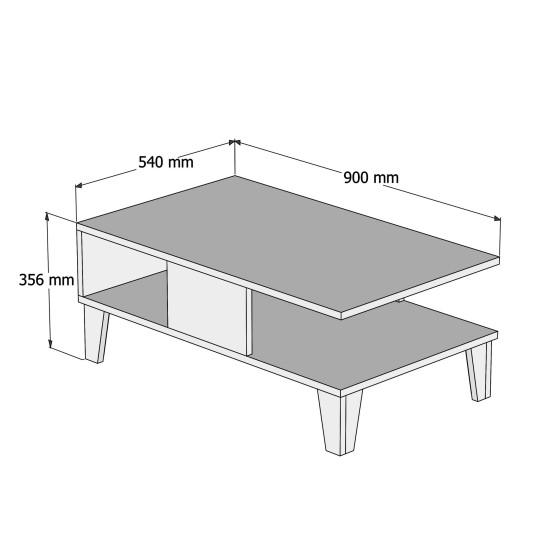 Coffee Table Sumer O2040 Oak
White Hanah Home Coffee Table Sumer O2040 Oak
White