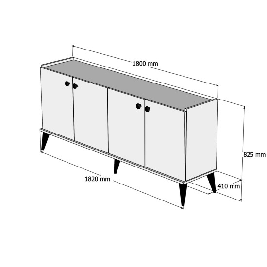Console Lidya Walnut