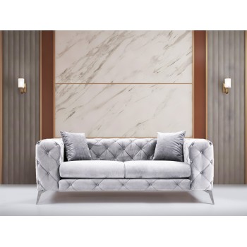 2-Seat Sofa Como - Light Grey Light Grey