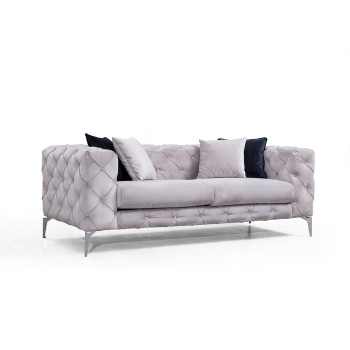 2-Seat Sofa Como - Light Grey Light Grey