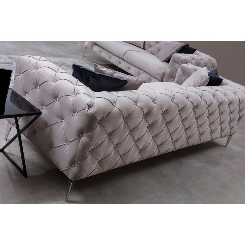 Atelier del Sofa 2-Seat Sofa Como - Light Grey Light Grey