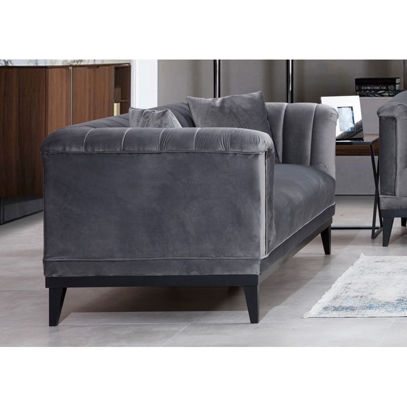 Atelier del Sofa 2-Seat Sofa Trendy - Dark Grey Dark Grey