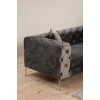 Καναπές 3θέσιος Chesterfield Como - Anthracite