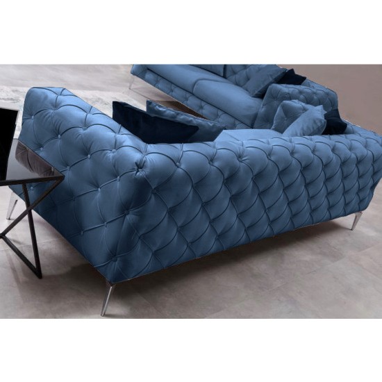 3-Seat Sofa Como 3 Seater - Blue Blue 3-Seat Sofa Como 3 Seater - Blue Blue