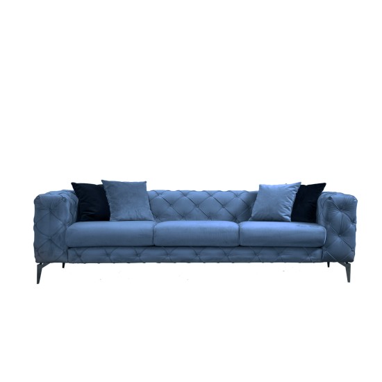 3-Seat Sofa Como 3 Seater - Blue Blue 3-Seat Sofa Como 3 Seater - Blue Blue