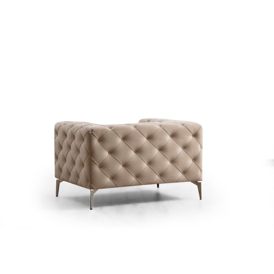 Wing Chair Como - Ecru Ecru Atelier del Sofa Wing Chair Como - Ecru Ecru
