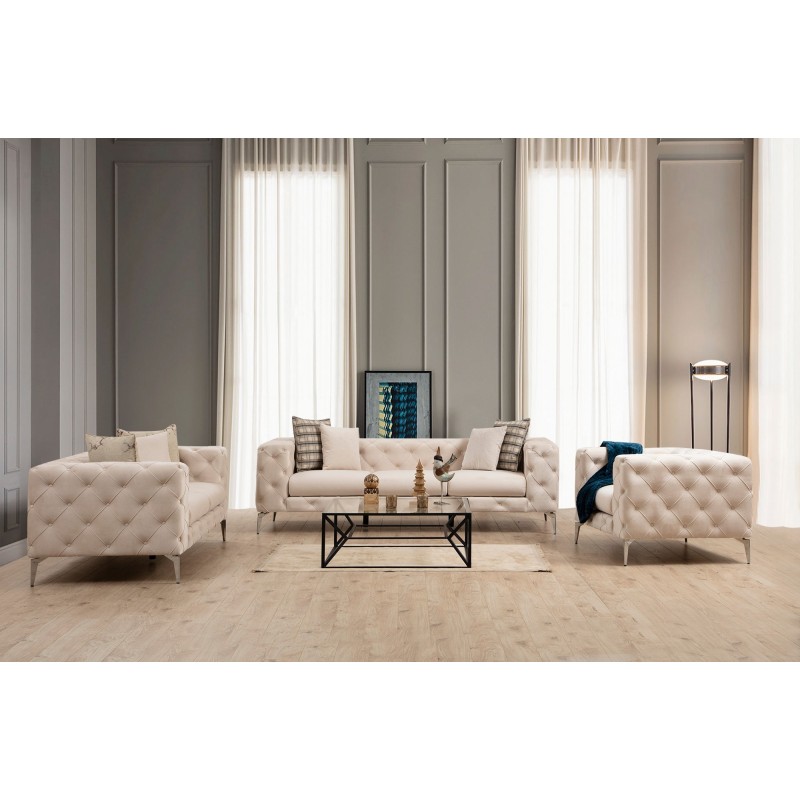 Atelier del Sofa 2-Seat Sofa Como - Ecru Ecru
