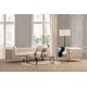 Καναπές Chesterfield 3θέσιος Como 237x90x70εκ - Ecru