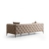 Καναπές Chesterfield 3θέσιος Como 237x90x70εκ - Ecru