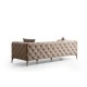 Καναπές Chesterfield 3θέσιος Como 237x90x70εκ - Ecru