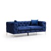 Atelier del Sofa 2-Seat Sofa Como - Navy Blue Navy Blue