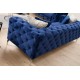 Καναπές Chesterfield 3θέσιος Como 237x90x70εκ - Navy Blue