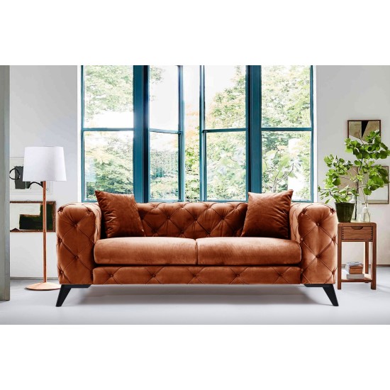 2-Seat Sofa Como - Orange Orange Atelier del Sofa 2-Seat Sofa Como - Orange Orange