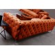 Καναπές Chesterfield 3θέσιος Como 237x90x70εκ - Orange