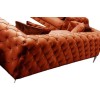 Καναπές Chesterfield 3θέσιος Como 237x90x70εκ - Orange