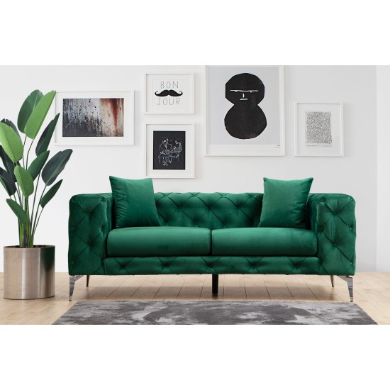 2-Seat Sofa Como - Green Green Atelier del Sofa 2-Seat Sofa Como - Green Green