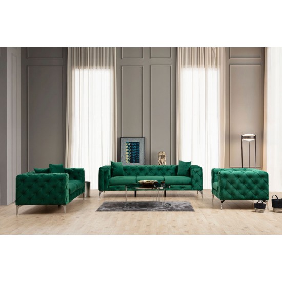 2-Seat Sofa Como - Green Green Atelier del Sofa 2-Seat Sofa Como - Green Green
