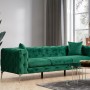 Καναπές Chesterfield 3θέσιος Como 237x90x70εκ - Green 