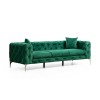 Καναπές Chesterfield 3θέσιος Como 237x90x70εκ - Green