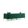 Καναπές Chesterfield 3θέσιος Como 237x90x70εκ - Green
