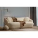 Καναπές 3θέσιος Ancona 225x98x76εκ - Cream