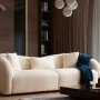 Καναπές 3θέσςιος Venedik 236x91x76εκ - Cream 