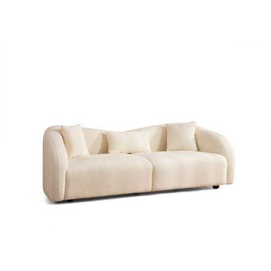 Καναπές 3θέσςιος Venedik 236x91x76εκ - Cream Καναπές 3θέσςιος Venedik 236x91x76εκ - Cream