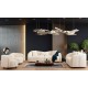 Καναπές 3θέσςιος Venedik 236x91x76εκ - Cream Καναπές 3θέσςιος Venedik 236x91x76εκ - Cream