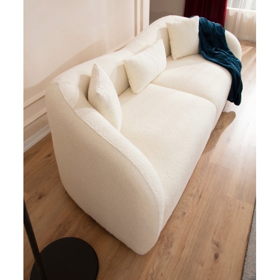 Καναπές 3θέσςιος Venedik 236x91x76εκ - Cream Καναπές 3θέσςιος Venedik 236x91x76εκ - Cream
