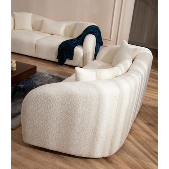 Καναπές 3θέσςιος Venedik 236x91x76εκ - Cream Καναπές 3θέσςιος Venedik 236x91x76εκ - Cream