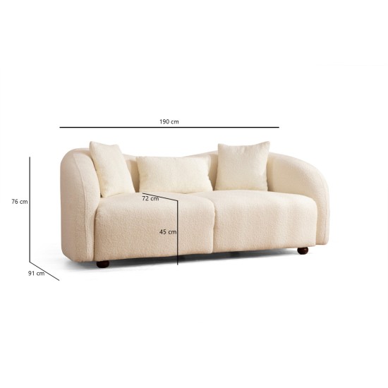 2-Seat Sofa Venedik - Cream Cream Atelier del Sofa 2-Seat Sofa Venedik - Cream Cream