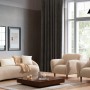3-Seat Sofa Napoli - Cappuccino Cappuccino