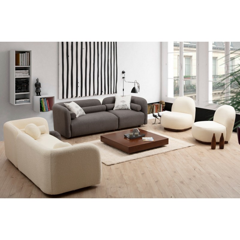 Atelier del Sofa 2-Seat Sofa Victoria Bouclette - Cream Cream