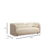 Atelier del Sofa 2-Seat Sofa Victoria Bouclette - Cream Cream