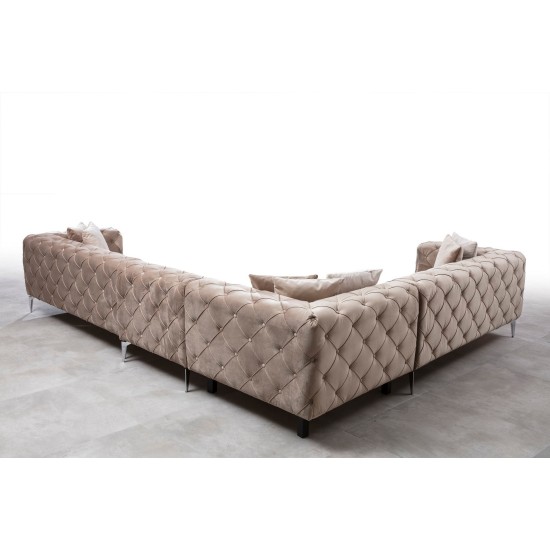 Corner Sofa Como Corner Left - Beige Beige Corner Sofa Como Corner Left - Beige Beige