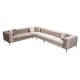 Corner Sofa Como Corner Left - Beige Beige Corner Sofa Como Corner Left - Beige Beige