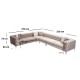 Corner Sofa Como Corner Left - Beige Beige Corner Sofa Como Corner Left - Beige Beige