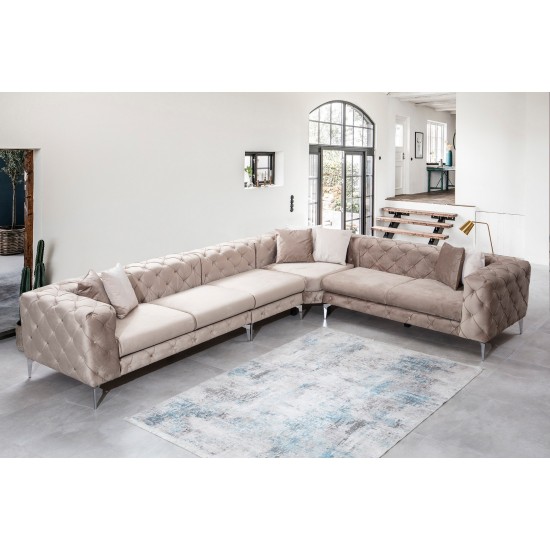 Corner Sofa Como Corner Right - Beige Beige Corner Sofa Como Corner Right - Beige Beige