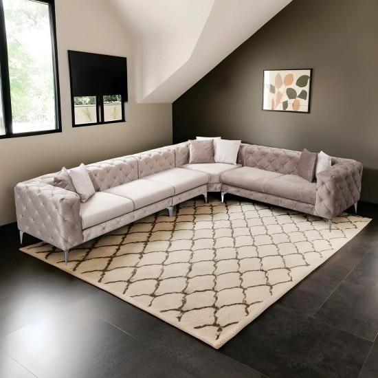 Corner Sofa Como Corner Right - Beige Beige Corner Sofa Como Corner Right - Beige Beige