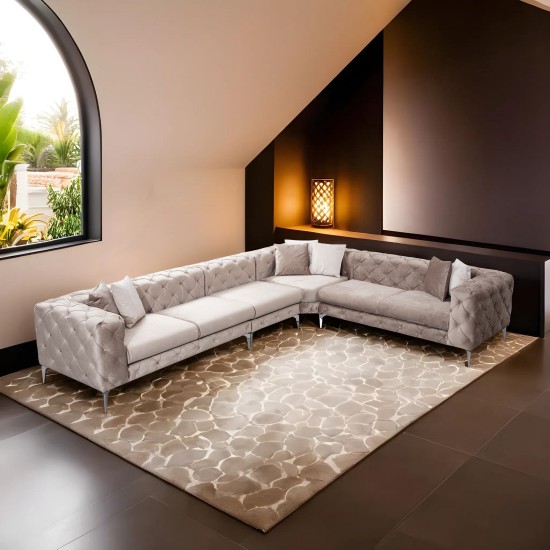 Corner Sofa Como Corner Right - Beige Beige Corner Sofa Como Corner Right - Beige Beige