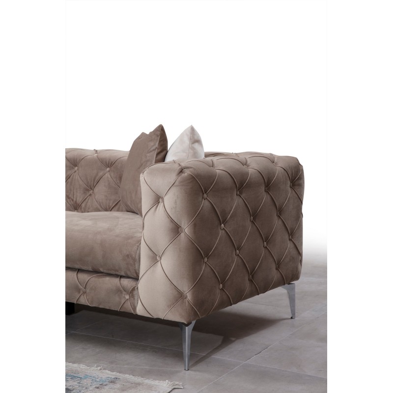Corner Sofa Como Corner Right - Beige Beige