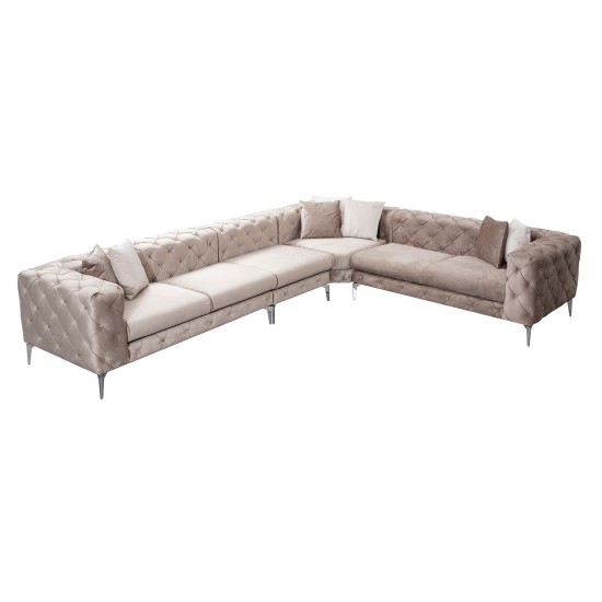 Corner Sofa Como Corner Right - Beige Beige Corner Sofa Como Corner Right - Beige Beige