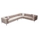 Corner Sofa Como Corner Right - Beige Beige Corner Sofa Como Corner Right - Beige Beige
