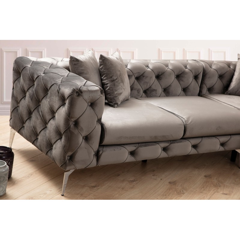 Corner Sofa Como Left - Anthracite Anthracite