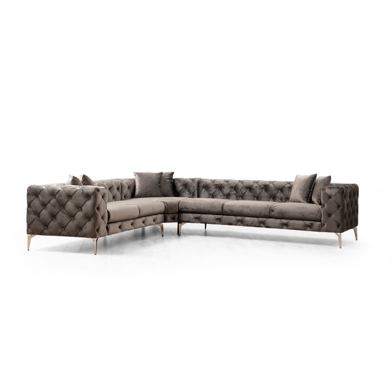 Corner Sofa Como Left - Anthracite Anthracite