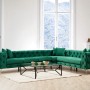 Corner Sofa Como Right - Green Green